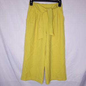 Lululemon Pants 4 Yellow Noir Crop Soleil Wide Leg